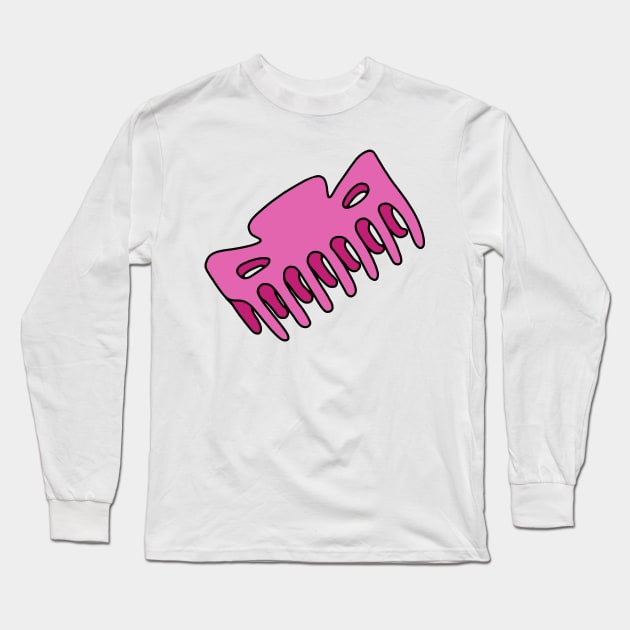 Pink Hair Clip Long Sleeve T-Shirt by murialbezanson